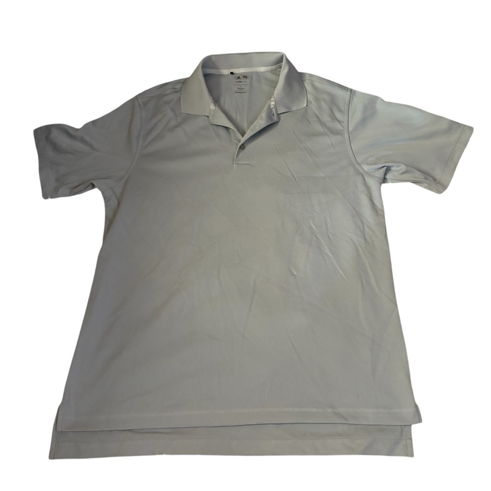 adidas Light Gray Polo Shirt Large Clima Lite Men’s